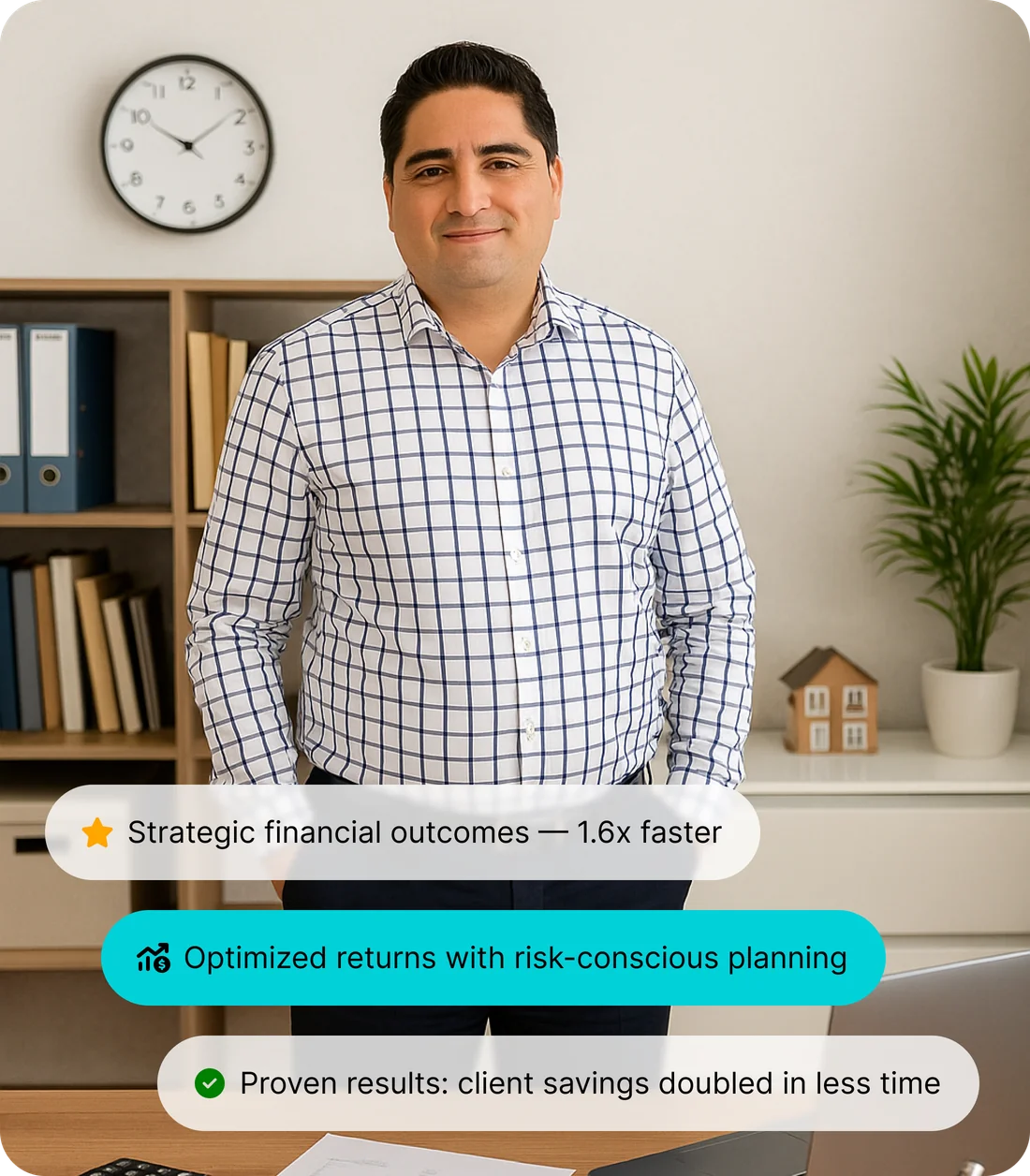 Professional accountant in office